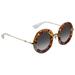 Gucci Grey Gradient Round Ladies Sunglasses GG0113S-010 44