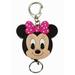 Disney's Minnie Mouse Badge/ID Reel Soft Touch Charm Keychain