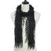 Lightweight Feminine teardrop fringe Vintage Lace Scarf Mesh Crochet Tassel Scarfs for Women