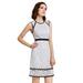 Ever-Pretty Women's Formal Sleeveless Lace Floral Elegant Cocktail Party Crew Neck Dress 05891 White US14