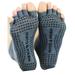 Mato & Hash Toeless Half Toe Yoga Socks With Grip - Grey CA7200 M/L