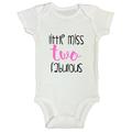 Girls Funny 2 Year Old Toddler Shirt â€œLittle Miss Two Fabulousâ€� Birthday Funny Threadz Kids 3-6 Months, White