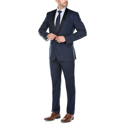 blue blazer 40R Haggar Mens Active Series Classic Fit Stretch Suit Separate Pant