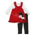 Infant & Toddler Girls Poodle Baby Outfit Red Jumper Top & Polka Dot Pants