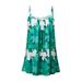 UKAP Plus Size Big Swing Tank Tops for Women Summer Beach Loose Camisole Vest Shirts Spaghetti Strap Tank Tops Ladies Floral Printed Tunic Blouses