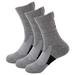 3 Pairs Mens Performance Cotton Athletic Casual Dress Crew Cushion Breathable Long Socks for Running Basketball Work Sports Hiking