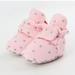 Fymall Winter Infant Baby Solid/Star Print Cotton Boots Soft Sole Non-slip Shoes