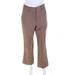 Weekend Max Mara Womens Solid High Waist Alberto Long Pants Brown Size 2