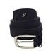 Brioni Men's Navy Blue Suede Leather Silver Buckle Belt (105)