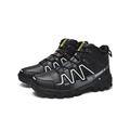 Avamo Mens Leather Steel Toe Cap Safety Work Boots Trainers Lace Up Shoes-Slip Resistant Industrial Construction Shoes