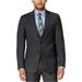 Calvin Klein Mens Plaid Two Button Blazer Jacket