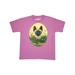 Inktastic Bee Happy with Cute Cat in Flowers Tween Short Sleeve T-Shirt Unisex Azalea M