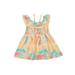 Xiaoluokaixin Toddler Baby Girls Dresses Tie Dye Off Shoulder Elastic Waist Halter Ruffle Shorts Skirt Summer Clothes CQH