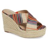 Charles by Charles David Leilani Tangerine Espadrille Platform Wedge Sandal (6.5, Tangerine)