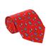 Salvatore Ferragamo Men's Sailboat Print Silk Tie Red