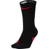Nike Elite Basketball Crew Socks (Black/University Red/University Red, Medium)