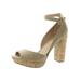 Sun + Stone Womens Reeta Block Heel Ankle Strap Platform Sandals