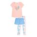 Btween Girl's Tie Dye Love Short Sleeve Pajama Set, 3-Piece, Sizes 4-12