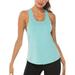Avamo Womens Solid Running Vest Activewear Seamless Workout Tank Tops Female Yoga Gym Top Blouse Compression Workout Athletic Sleeveless Vest Sweatshirt Quick Dry