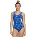 Sporti Carina Laguna Chlorine Resistant Moderate Scoop Back One Piece Swimsuit (6, Blue)