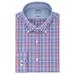 Men's IZOD Advantage Performance Slim-Fit Button-Down Collar Wrinkle-Free Dress Shirt Purple Multi Plaid