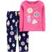 Toddler Girl Carter's 2-Piece Sweets Snug Fit Cotton & Fleece PJs Pink Cpcak