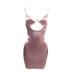 Women Fashion Design Spaghetti Straps Bodycon Dress Sexy Cut Out Slim Satin Mini Dress Club Party Dress