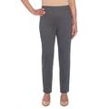 Alfred Dunner Women's Petite Classic Allure Stretch Pants - Short Length, Grey, 6 Petite Short