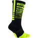 Nike Elite Pulse Basketball Crew Socks Medium(Sizes 6-8) Black. Volt