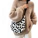 Ladies Small Bag Autumn New Waist Bag Female Messenger Bag Leisure Cow Breast Bag White