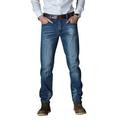 CVLIFE Mens Comfy Straight Stretch Denim Jeans Classic Five Pocket Jean Relaxed Fit Washed Denim Joggers for Biking Hiking
