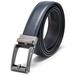 Men's Belt Genuine Leather Belt Automatic Buckle Ratchet Dress Belt for Men Perfect Fit Waist Size Up to 46"-Functional, Stylish and Durable
