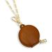 Jocestyle Women Pendant Bag Round Kid Mini Wallet with Mirror PU Coin Purses (Coffee)