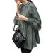 ZANZEA Women Flower Printed Baggy O Neck Casual Long Tunic Tops Puff Sleeve Spring Shirt Blouse