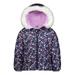 Child of Mine by Carter's Baby Toddler Girl Floral Faux Fur Hooded Winter Jacket Coat