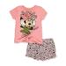 Disney Minnie Mouse Girls' 2-Piece Shorts Set Outfit (Little Girls)