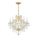 Crystorama Maria Theresa 20 Inch 6 Light Mini Chandelier - 4405-GD-CL-I