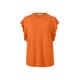 Shirt mit Volant, orange