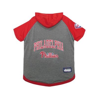 Pets First MLB Dog & Cat Hoodie T-Shirt, Philadelphia Phillies, X-Small