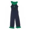 Southern Tots Jumpsuit: Blue Solid Skirts & Jumpsuits - Size 8