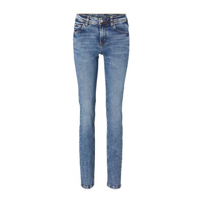 TOM TAILOR Damen TTALEXA Straight Jeans mit Bio-Baumwolle, blau, Uni, Gr. 26/30 Image