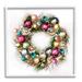 Stupell Industries Festive Ornamental Wreath Minimal Christmas Charm by Ziwei Li - Graphic Art Print | 24 H x 24 W x 1.5 D in | Wayfair