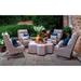 Inspired Visions Maddox - Swivel High Back Patio Chair w/ Sunbrella Cushions Wicker/Rattan in Gray | 43 H x 38 W x 30 D in | Wayfair