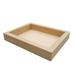 Ebern Designs Tray Tea Coffee Snack Food Serving Tray Retail Display Trays Platform 8" x 10" x 1.5" - 2PCS in Brown | 1.5 H x 10 W in | Wayfair