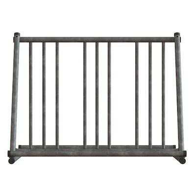 MADRAX QS-GS200-G Bike Rack,Sil,29-3/4" H,Holds (6) Bikes
