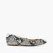 J. Crew Shoes | J.Crew Cece Italy Canvas Snakeskin Ballet Flats 10 | Color: Black/White | Size: 10