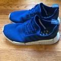 Adidas Shoes | Blue And White Adidas Nmd Size 9.5 | Color: Blue | Size: 9.5