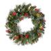 Battery Operated LED 24-inch Wintry Pine Wreath - Green - 24"