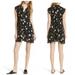 Free People Dresses | Free People Black Button Down Floral Mini Dress S | Color: Black/Pink | Size: S