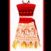 Disney Costumes | Girls Moana Costume. Sz 4-5. | Color: Black/Red | Size: 4-5